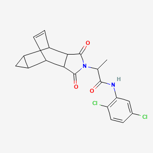 N-(2,5-dichlorophenyl)-2-(1,3-dioxooctahydro-4,6-ethenocyclopropa[f]isoindol-2(1H)-yl)propanamide