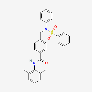 N-(2,6-dimethylphenyl)-4-{[phenyl(phenylsulfonyl)amino]methyl}benzamide