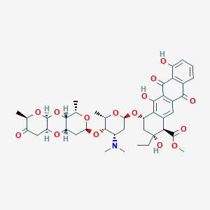 molecular formula C42H51NO15 B1247610 Aclacinomycin B 