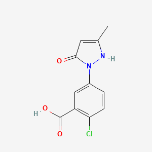 2-Chloro-5-(5-keto-3-methyl-2-pyrazolin-1-yl)benzoic acid