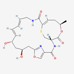 molecular formula C22H27N3O7S B1247613 Griseoviridin 