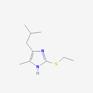 2-(ethylsulfanyl)-4-methyl-5-(2-methylpropyl)-1H-imidazole