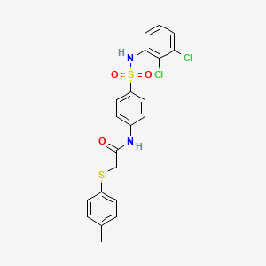 N-{4-[(2,3-dichlorophenyl)sulfamoyl]phenyl}-2-[(4-methylphenyl)sulfanyl]acetamide