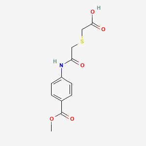 [(2-{[4-(Methoxycarbonyl)phenyl]amino}-2-oxoethyl)sulfanyl]acetic acid