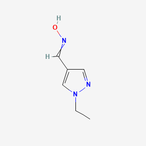 N-[(1-ethylpyrazol-4-yl)methylidene]hydroxylamine