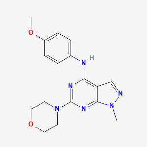 N-(4-methoxyphenyl)-1-methyl-6-(morpholin-4-yl)-1H-pyrazolo[3,4-d]pyrimidin-4-amine