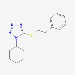 1-cyclohexyl-5-[(2-phenylethyl)sulfanyl]-1H-tetrazole