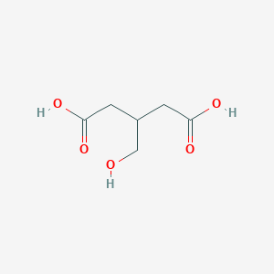 molecular formula C6H10O5 B1247618 Pentanedioic acid, 3-(hydroxymethyl)- CAS No. 121152-92-9