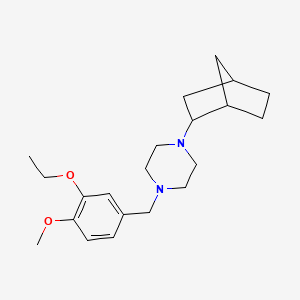 1-(Bicyclo[2.2.1]hept-2-yl)-4-(3-ethoxy-4-methoxybenzyl)piperazine