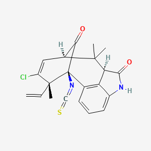 molecular formula C21H19ClN2O2S B1247623 welwitindolinone C isothiocyanate 