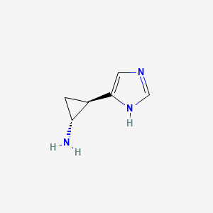 molecular formula C6H9N3 B1247625 2-(1H-Imidazol-4-yl)-cyclopropylamine 