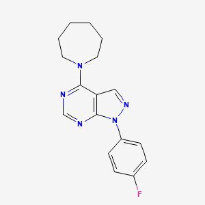 4-(azepan-1-yl)-1-(4-fluorophenyl)-1H-pyrazolo[3,4-d]pyrimidine