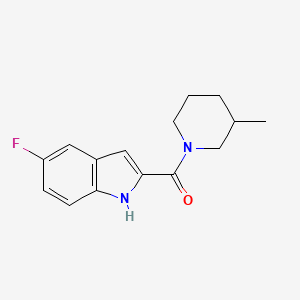 (5-fluoro-1H-indol-2-yl)(3-methylpiperidin-1-yl)methanone