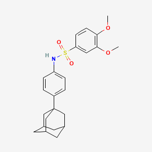 N-[4-(Adamantan-1-YL)phenyl]-3,4-dimethoxybenzenesulfonamide