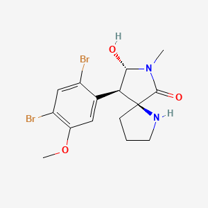 molecular formula C15H18Br2N2O3 B1247639 Amathaspiramide F 