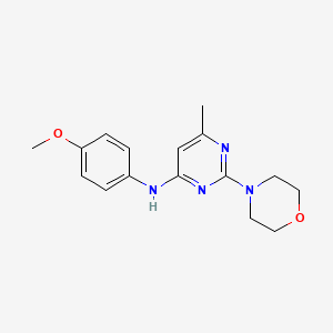 N-(4-methoxyphenyl)-6-methyl-2-morpholin-4-ylpyrimidin-4-amine