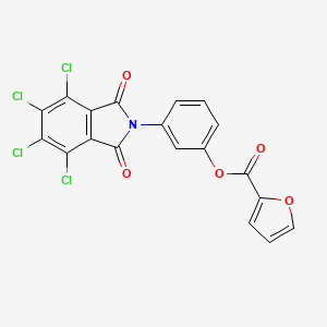 3-(4,5,6,7-tetrachloro-1,3-dioxo-1,3-dihydro-2H-isoindol-2-yl)phenyl furan-2-carboxylate