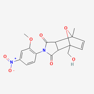 4-(hydroxymethyl)-2-(2-methoxy-4-nitrophenyl)-7-methyl-3a,4,7,7a-tetrahydro-1H-4,7-epoxyisoindole-1,3(2H)-dione