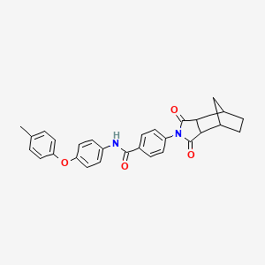 4-(1,3-dioxooctahydro-2H-4,7-methanoisoindol-2-yl)-N-[4-(4-methylphenoxy)phenyl]benzamide