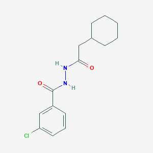 3-chloro-N'-(cyclohexylacetyl)benzohydrazide