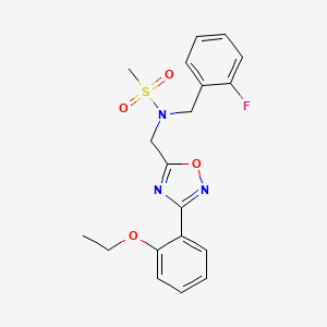 N-{[3-(2-ethoxyphenyl)-1,2,4-oxadiazol-5-yl]methyl}-N-(2-fluorobenzyl)methanesulfonamide