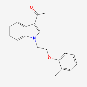 molecular formula C19H19NO2 B12476511 1-[1-(2-o-Tolyloxy-ethyl)-1H-indol-3-yl]-ethanone 