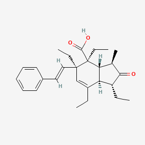 molecular formula C27H36O3 B1247653 isospiculoic acid A 