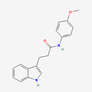 3-(1H-indol-3-yl)-N-(4-methoxyphenyl)propanamide