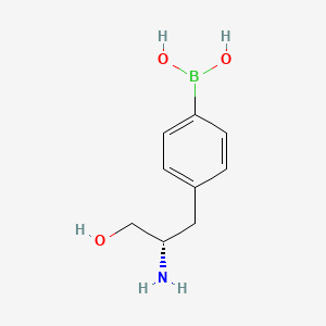 molecular formula C9H14BNO3 B1247657 p-Boronophenylalaninol CAS No. 299157-80-5