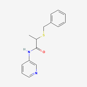 2-(benzylsulfanyl)-N-(pyridin-3-yl)propanamide