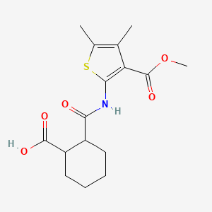 2-{[3-(Methoxycarbonyl)-4,5-dimethylthiophen-2-yl]carbamoyl}cyclohexanecarboxylic acid