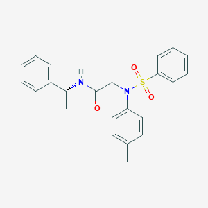 2-[N-(4-methylphenyl)benzenesulfonamido]-N-[(1R)-1-phenylethyl]acetamide