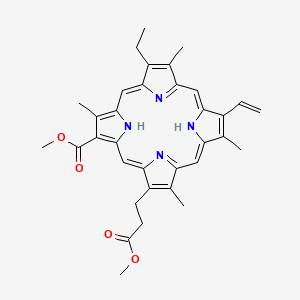 molecular formula C34H36N4O4 B1247662 Aristophyll B 