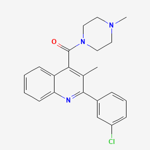 [2-(3-Chlorophenyl)-3-methylquinolin-4-yl](4-methylpiperazin-1-yl)methanone