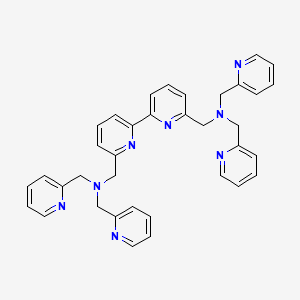 molecular formula C36H34N8 B1247663 6,6'-Bis[bis(2-pyridylmethyl)aminomethyl]-2,2'-bipyridine 