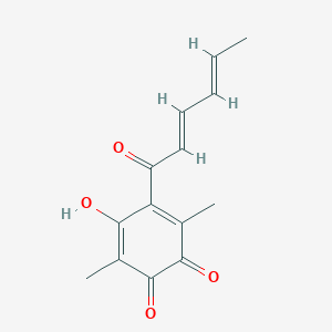 molecular formula C14H14O4 B1247666 Sorrentanone 