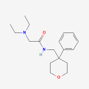 2-(diethylamino)-N-[(4-phenyloxan-4-yl)methyl]acetamide