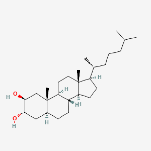 molecular formula C27H48O2 B1247667 5alpha-Cholestane-2beta,3alpha-diol 