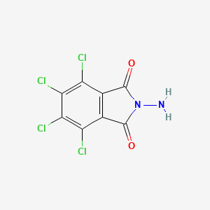 molecular formula C8H2Cl4N2O2 B12476683 2-amino-4,5,6,7-tetrachloro-1H-isoindole-1,3(2H)-dione CAS No. 6641-31-2