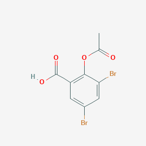 2-Acetoxy-3,5-dibromobenzoic acid