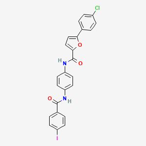 5-(4-chlorophenyl)-N-(4-{[(4-iodophenyl)carbonyl]amino}phenyl)furan-2-carboxamide