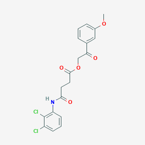 2-(3-Methoxyphenyl)-2-oxoethyl 4-[(2,3-dichlorophenyl)amino]-4-oxobutanoate