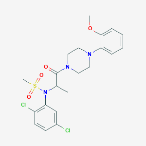 N-(2,5-dichlorophenyl)-N-{1-[4-(2-methoxyphenyl)piperazin-1-yl]-1-oxopropan-2-yl}methanesulfonamide