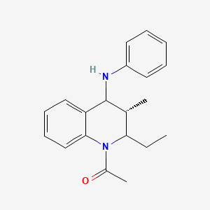 1-[(3S)-2-ethyl-3-methyl-4-(phenylamino)-3,4-dihydroquinolin-1(2H)-yl]ethanone