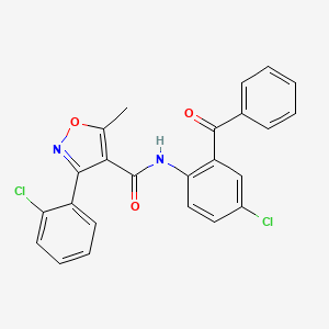 N-(2-benzoyl-4-chlorophenyl)-3-(2-chlorophenyl)-5-methyl-1,2-oxazole-4-carboxamide