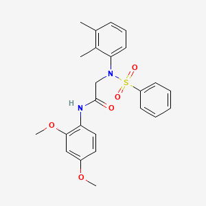 N-(2,4-dimethoxyphenyl)-N~2~-(2,3-dimethylphenyl)-N~2~-(phenylsulfonyl)glycinamide