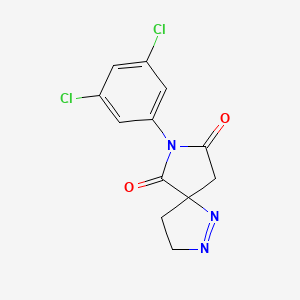 molecular formula C12H9Cl2N3O2 B12476980 7-(3,5-Dichlorophenyl)-1,2,7-triazaspiro[4.4]non-1-ene-6,8-dione 