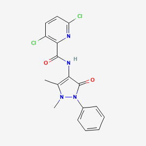 3,6-dichloro-N-(1,5-dimethyl-3-oxo-2-phenyl-2,3-dihydro-1H-pyrazol-4-yl)pyridine-2-carboxamide