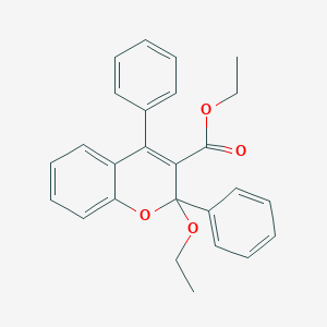 ethyl 2-ethoxy-2,4-diphenylchromene-3-carboxylate