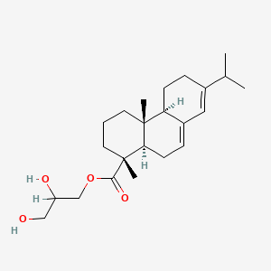 molecular formula C23H36O4 B1247701 1-松脂醇甘油酯 CAS No. 8050-31-5